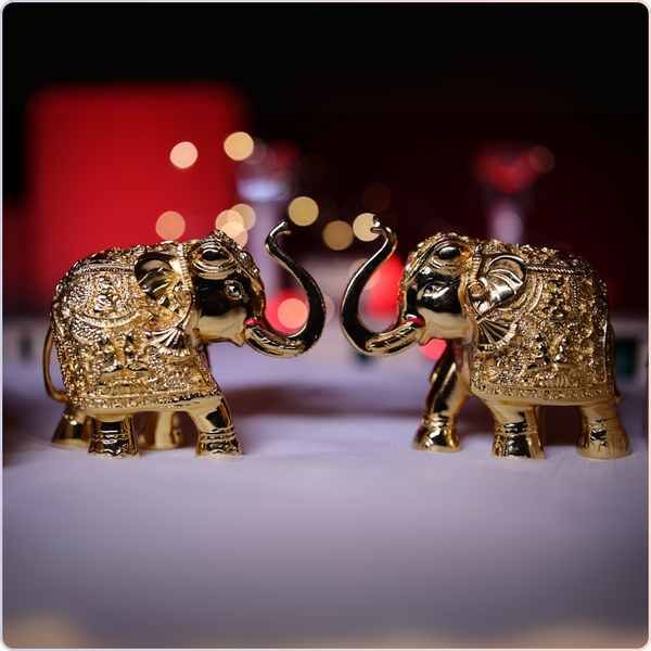 Golden Elephant Figurine – Prosperity & Success