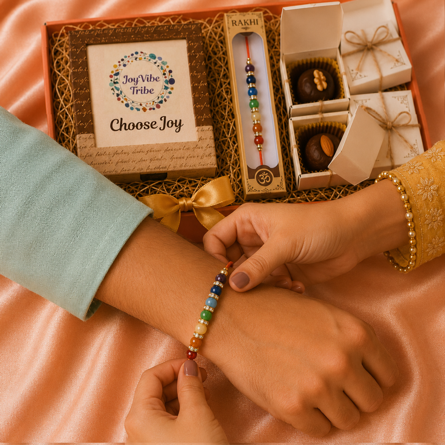 Raksha Bandhan Prosperity Gift Box (Pyrite Bracelet)