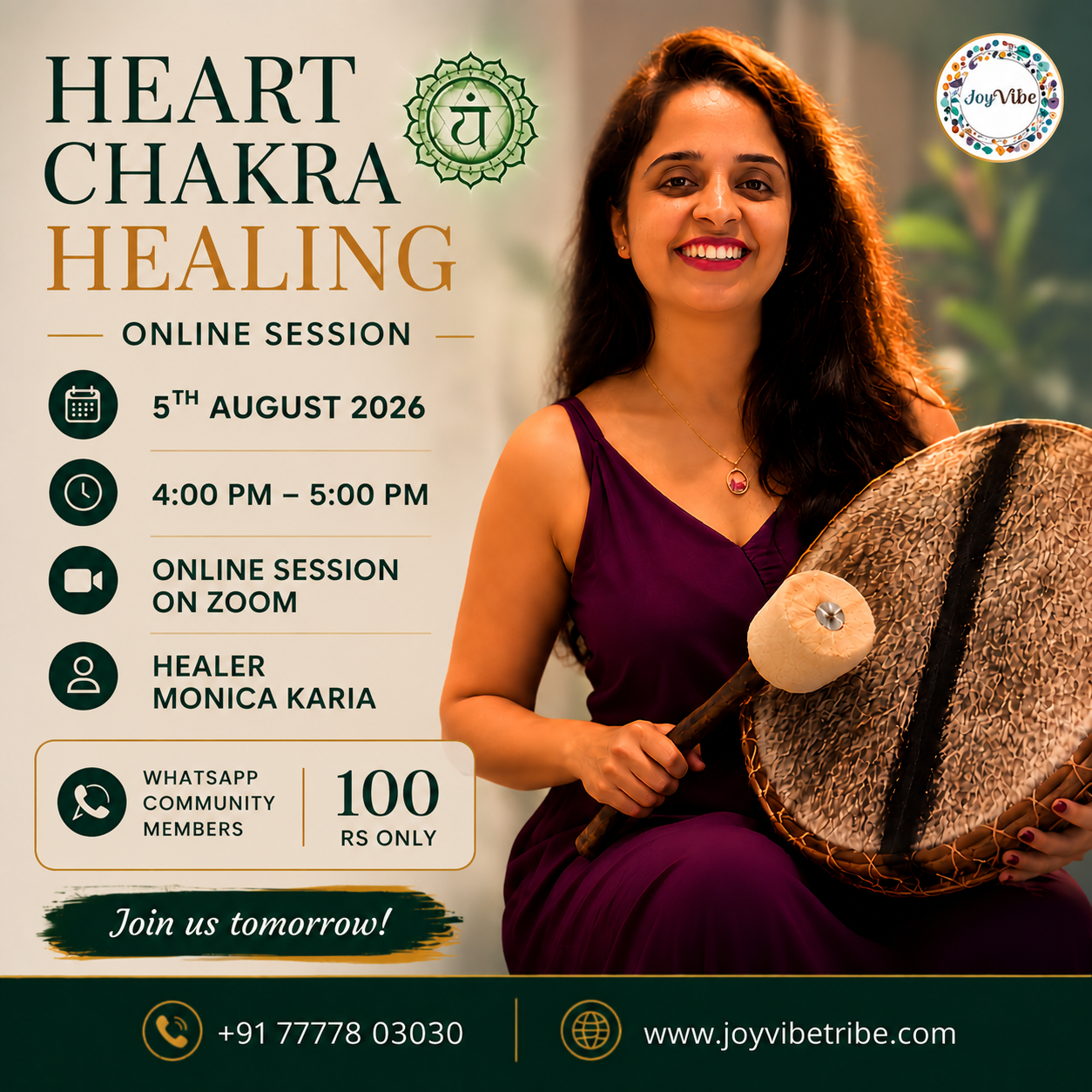 Heart Chakra Healing 5st August 2026 by Monica Karia