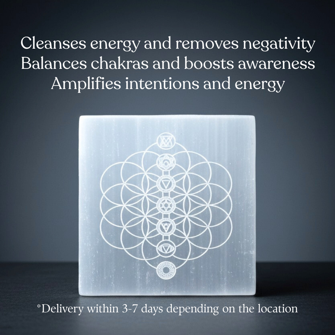 Selenite Plate – Energy Cleansing & Charging