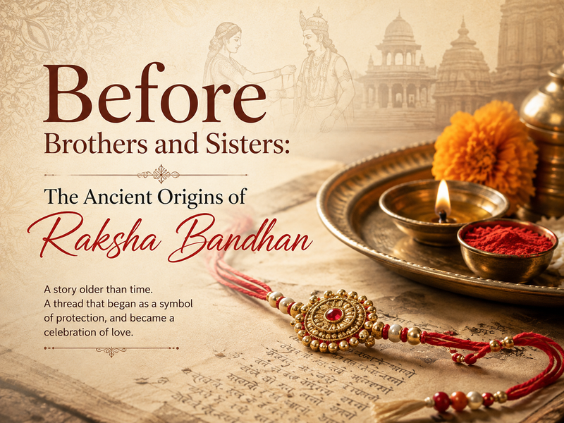 Before Brothers and Sisters: The Ancient Origins of Raksha Bandhan