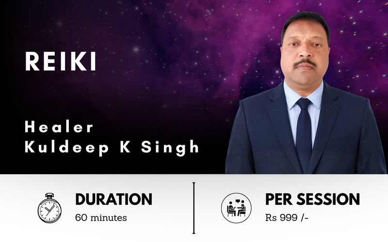 Certified Reiki practitioner and distance healer Kuldeep Kumar Singh offering traditional Reiki sessions on Joy Vibe Tribe.