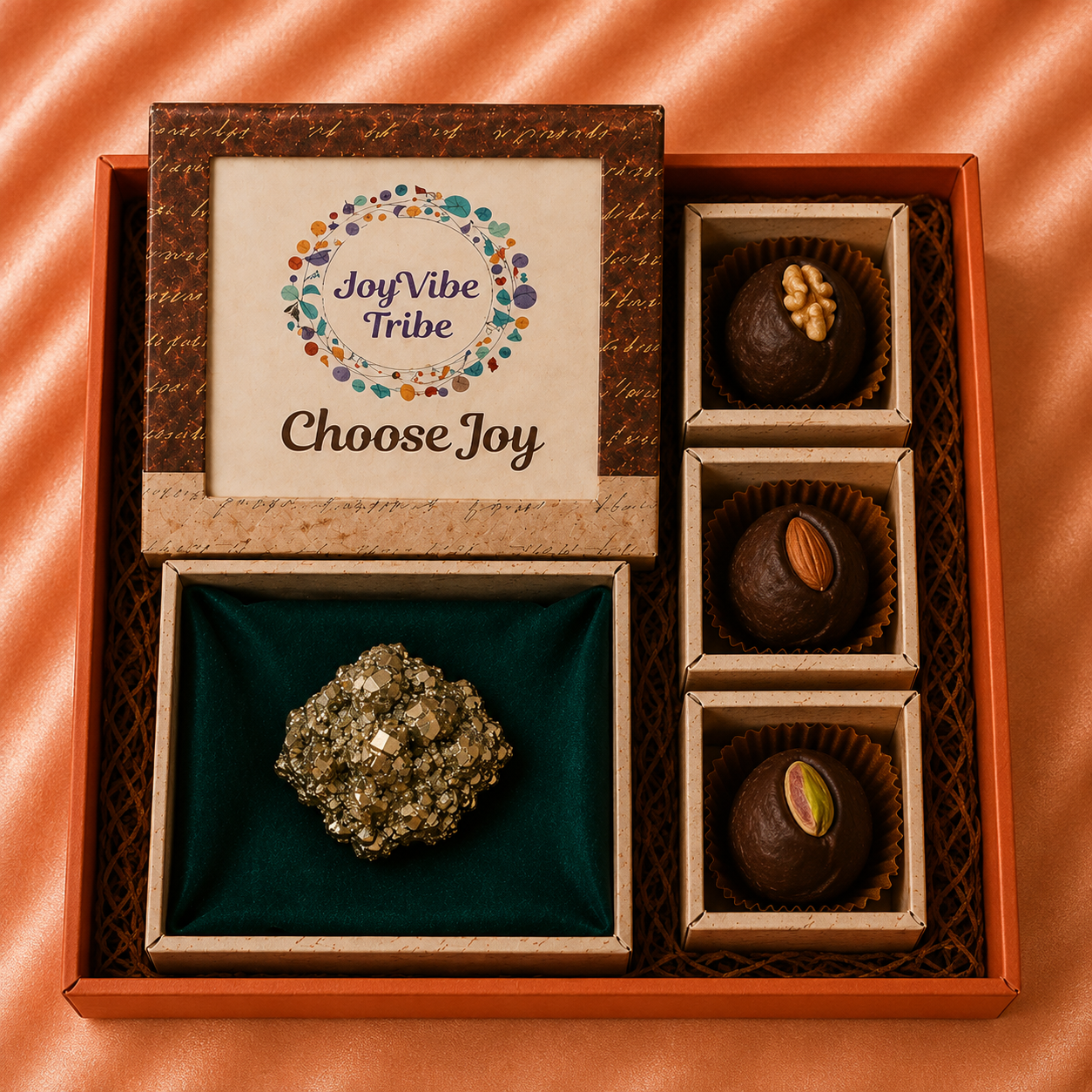 Raksha Bandhan Abundance Gift Box (Raw Pyrite Stone)