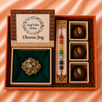 Raksha Bandhan Abundance Gift Box (Raw Pyrite Stone)