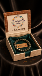 Health & Wealth Rakhi Combo (Yoga + Pyrite Bracelet)