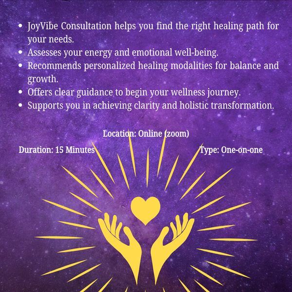 JoyVibe Consultation – Find Your Healing