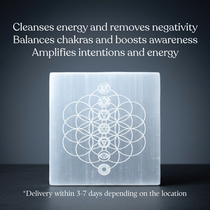 Selenite Plate – Energy Cleansing & Charging