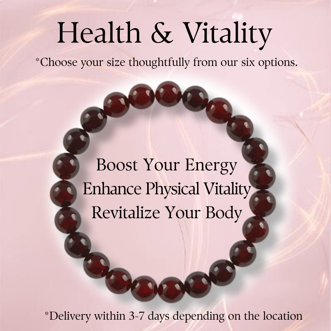 Garnet Bracelet – Health & Vitality