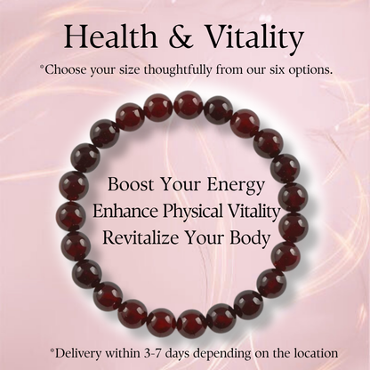 Garnet Bracelet – Health & Vitality